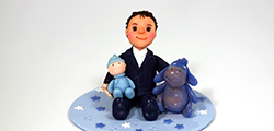cake topper battesimo